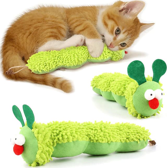 Detalle de Speedy Panther Catnip Plush Caterpillar 1 pack 🐱