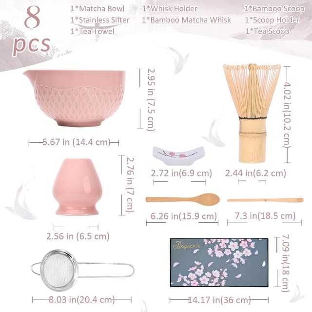 Thumbnail 2 de Joyscale Matcha Whisk Set 16 OZ 🍵