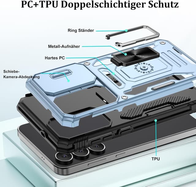 Thumbnail 5 de Samsung Galaxy S25 FE Hülle mit 360° Stand