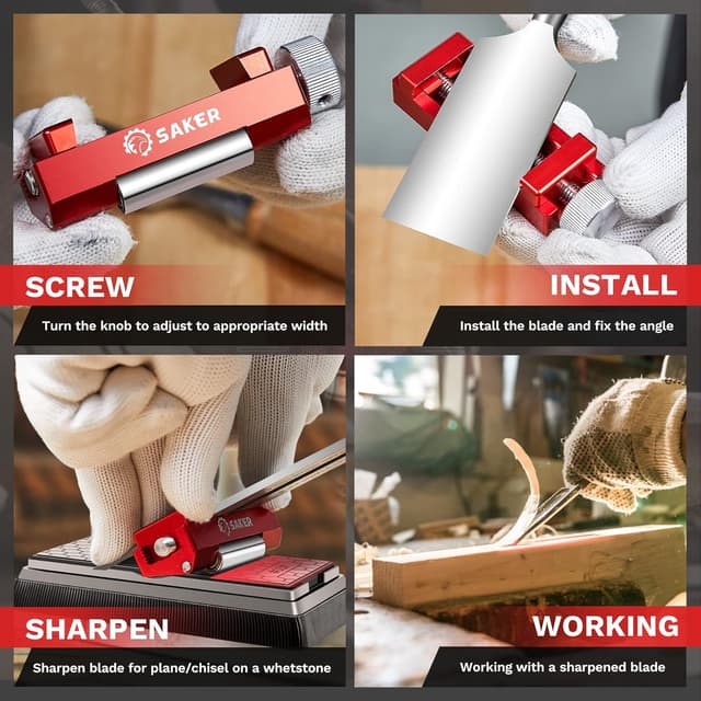 Thumbnail 6 de Saker Honing Guide with 400/1000 Grit Stone