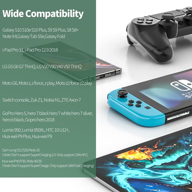 Detalle de Fasgear USB-C 90 Degree Cable (Right Angle) – 3A Fast Charging & 480 Mbps, 10ft, Blue