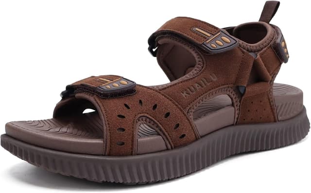 Detalle de KuaiLu Herren Wandersandalen mit orthopädischem Recovery-Design (Gr. 40–48)