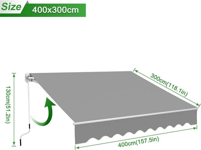 Thumbnail 1 de ACXIN Tenda da sole in alluminio 4 m x 3 m