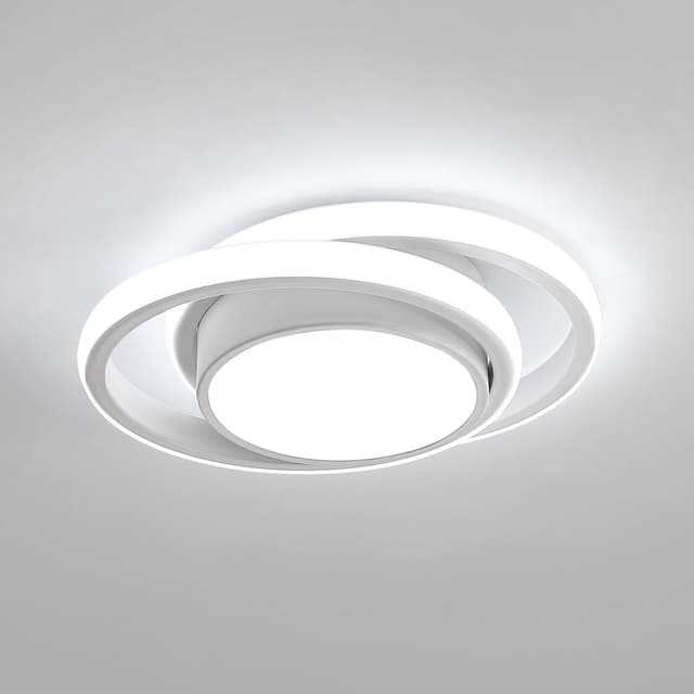 Detalle de Dorlink Dual-Round 32W LED Ceiling Light (2880LM, 6500K) for Hallway & Bedroom