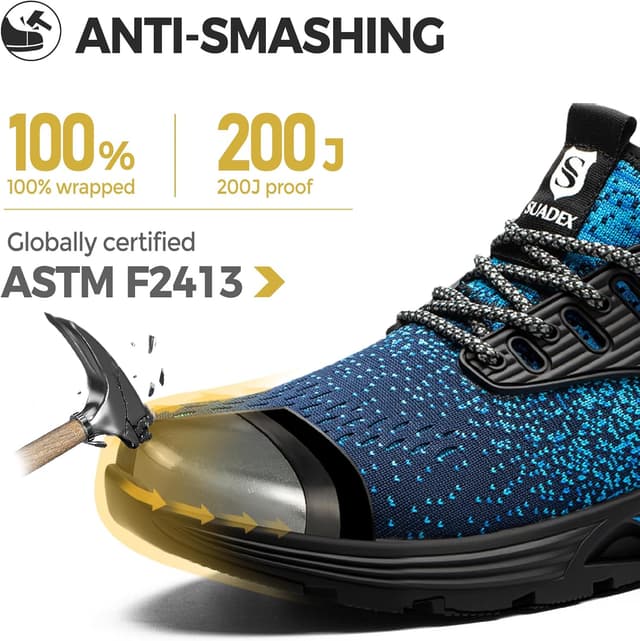 Detalle 2 de SUADEX steel toe trainers