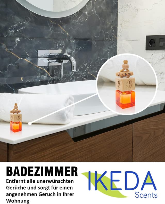 Detalle de Auto Duft Lufterfrischer als Duftbaum mit Aufhänger – Duftspender gegen Gerüche für den Innenraum