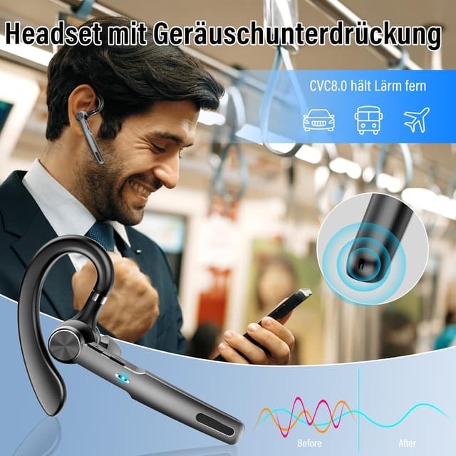 Thumbnail 6 de Bluetooth Headset 5.3 mit 60 Std. Spielzeit