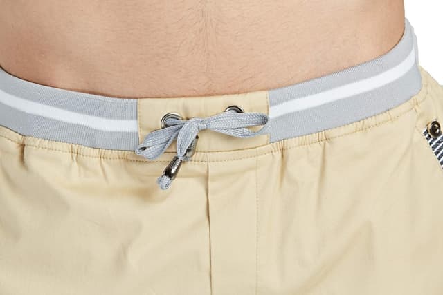 Detalle 2 de Tansozer Men’s Classic Fit Drawstring Summer Beach Shorts (Cotton/Linen Blend with Pockets)