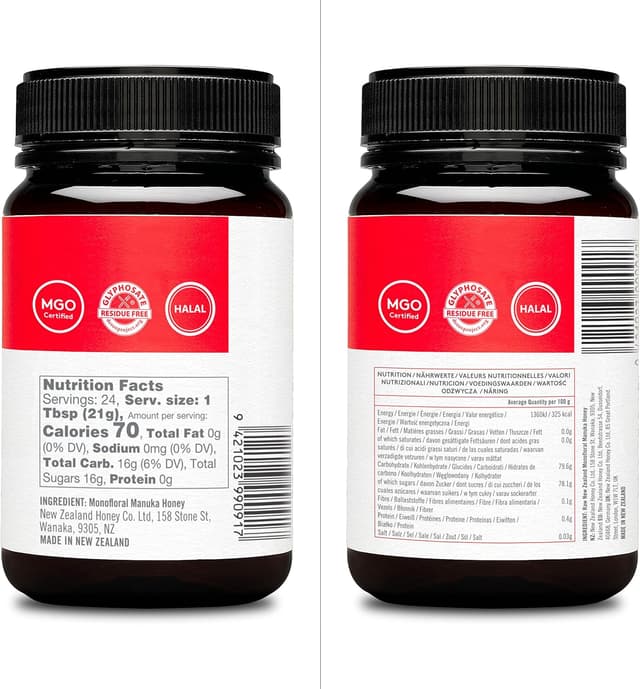 Thumbnail 1 de New Zealand Honey Co. Miel de Manuka MGO 514+ 🐝 500g