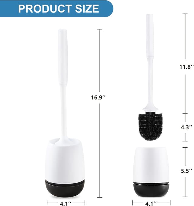 Detalle 2 de Toilet Brush Set with Holder Black Head