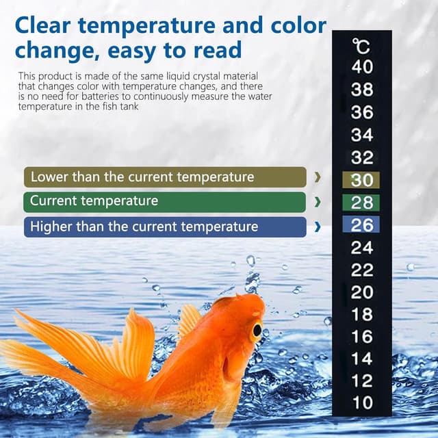 Thumbnail 4 de 6Pcs Temperature Meter Sticker for Aquariums