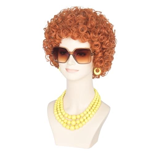 Thumbnail 6 de Yan Dream Short Curly Wig with Glasses