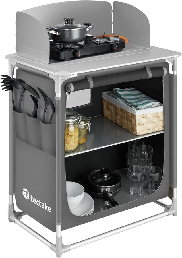 Detalle de TecTake® Cocina de Camping Plegable ligera