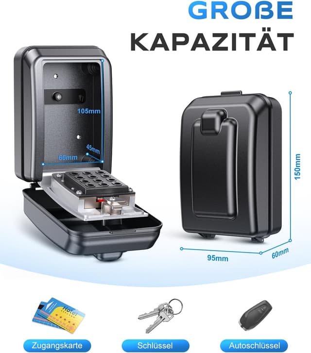 Thumbnail 1 de Mohard Schlüsseltresor Zahlenschloss 12-stellig 🔐