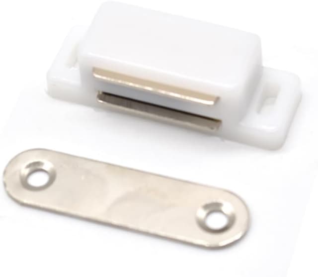 Detalle 2 de Lockimo Magnetic Door Cupboard Door Magnets (White) – 2 Pack for cabinet & drawer closures