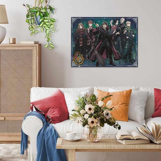 Detalle de Ravensburger Puzzle 12001222 „Gryffindor vs. Slytherin“ (1500 Teile) – Harry-Potter-Puzzle ab 14 Jahren