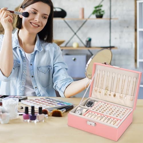 Detalle 2 de Sofore joyero de viaje rosa Sakura