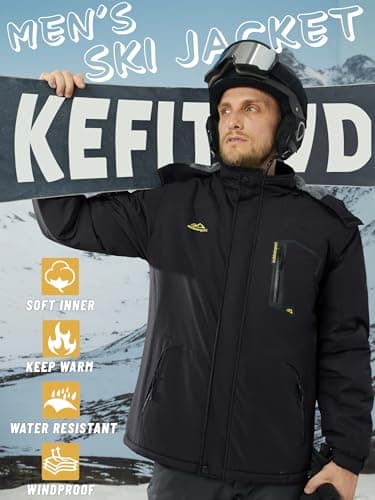 Detalle 2 de KEFITEVD Chaqueta Esquí Impermeable XL