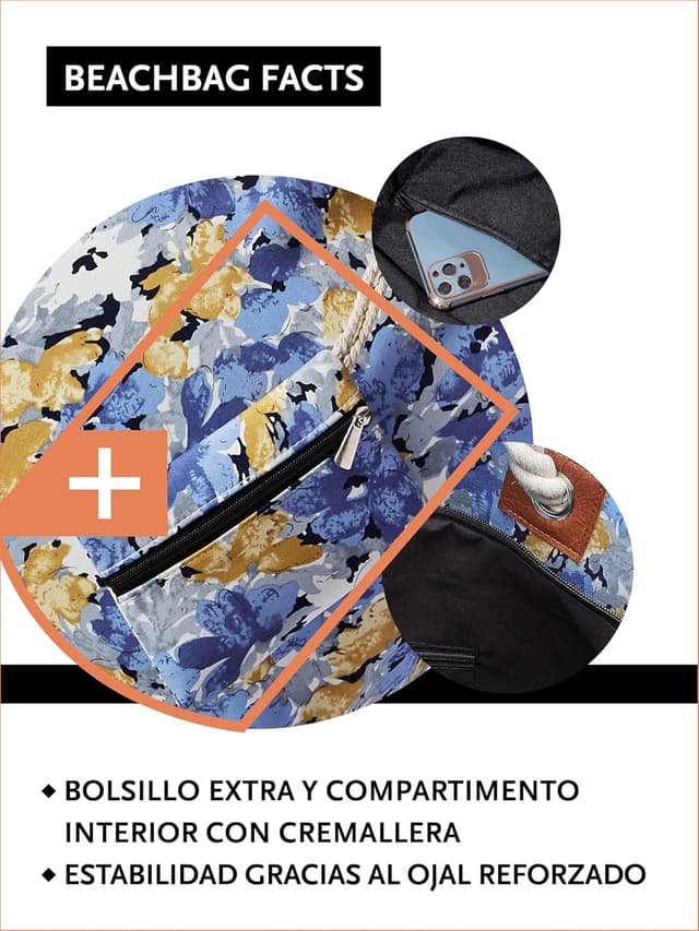 Thumbnail 2 de DonDon bolso playa grande impermeable 58x38x18