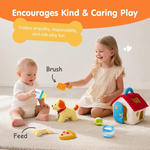 Detalle de hahaland Plush Puppy Sensory Toy 6-12 Months