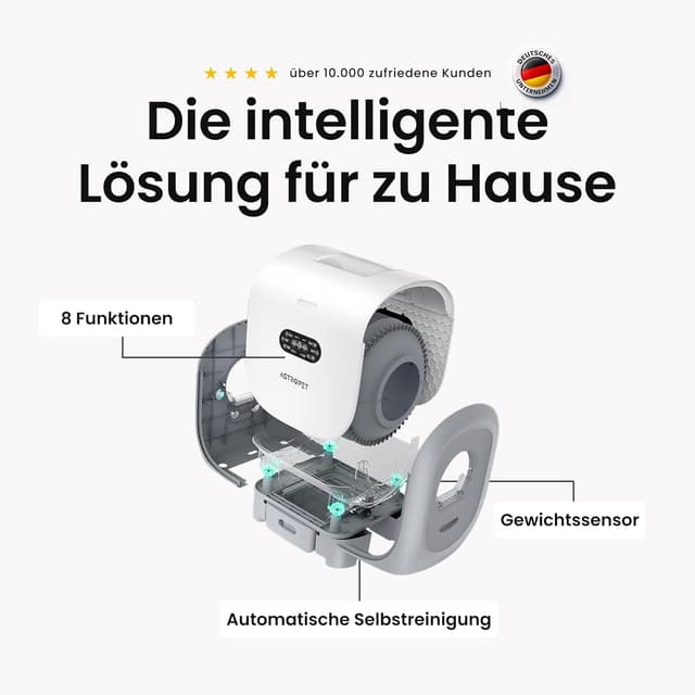 Thumbnail 3 de AstroPet Jupiter Pro 101L Selbstreinigendes Katzenklo