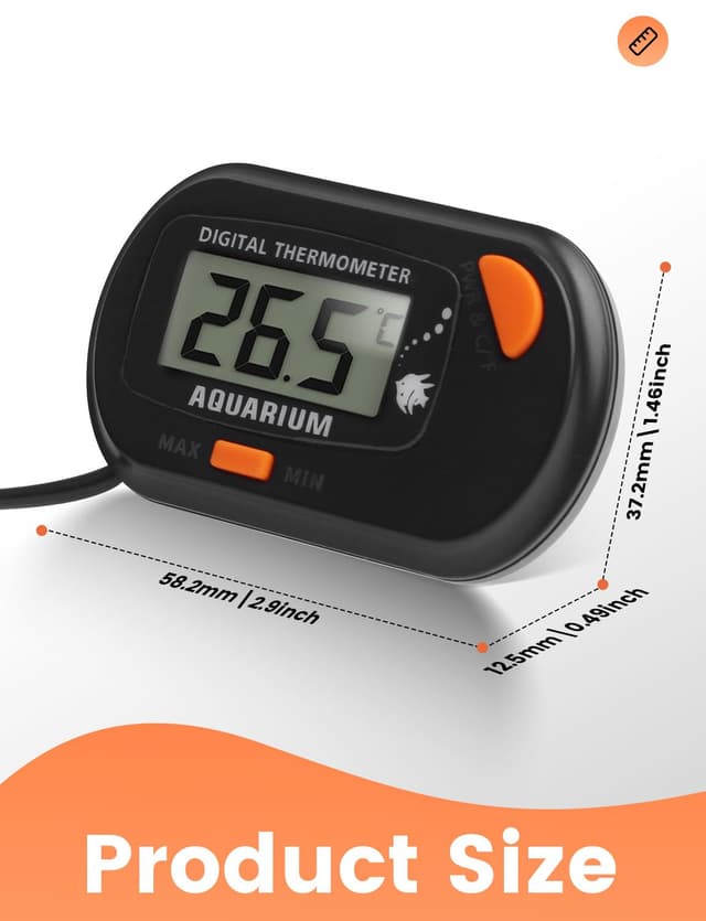 Thumbnail 5 de Aquarium Thermometer mit Sonde und Saugnapf