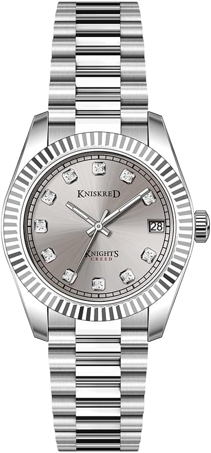 Thumbnail 6 de KNISKRED Montre Classique pour Femmes avec accents cristal et bracelet en acier inoxydable