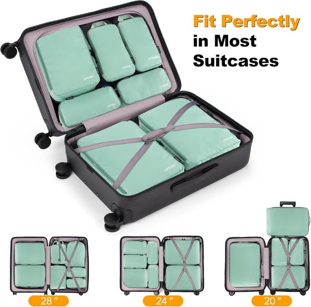 Detalle de Lumesner Compression Packing Cubes 8-piece