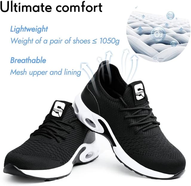 Detalle de Chaussures de sécurité Nasogetch, capuchon acier