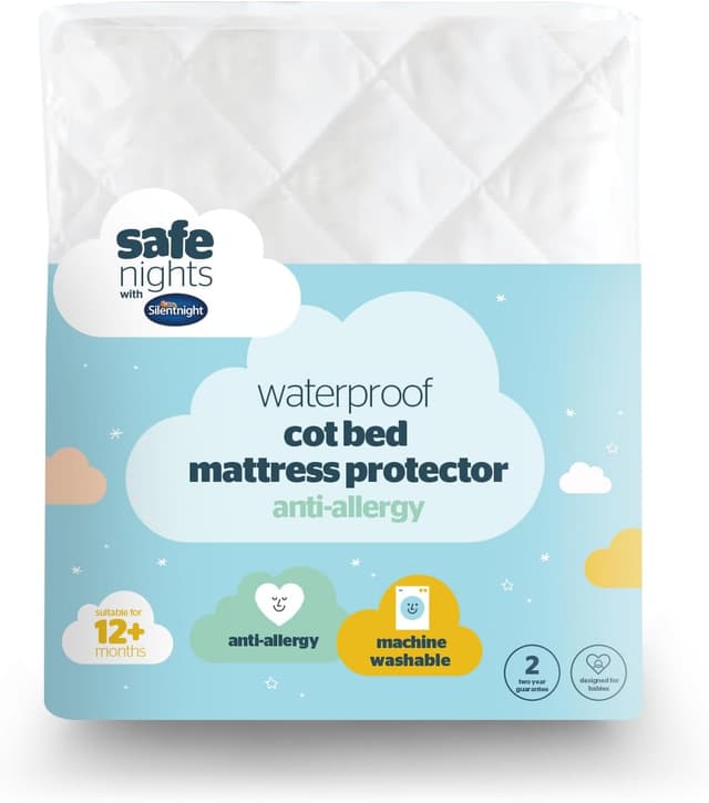 Imagen de Silentnight Safe Nights Cot Bed Mattress Protector 140 x 70 cm en OfertitasTOP