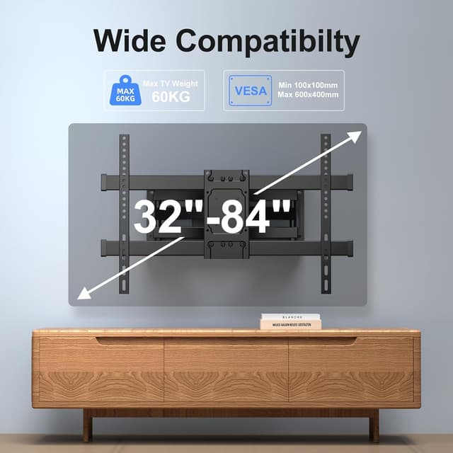 Thumbnail 4 de Suptek Full Motion TV Bracket 32-84