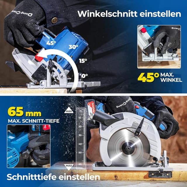 Thumbnail 5 de Dong Cheng 20V Sierra circular 185 mm