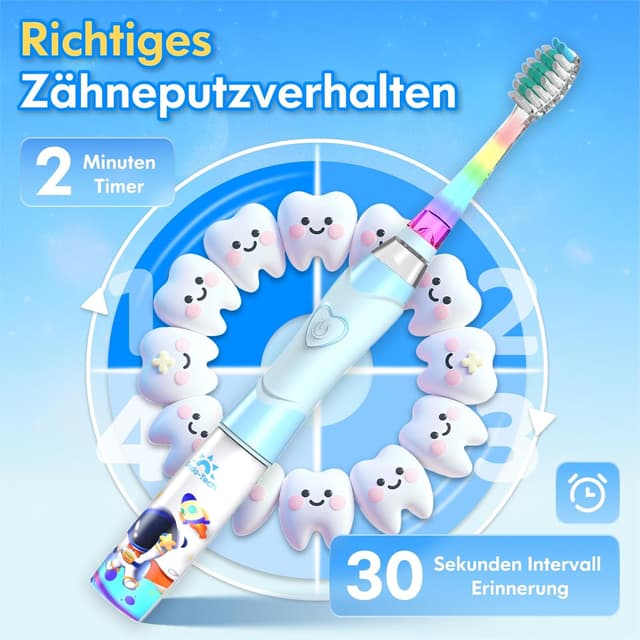 Detalle 2 de DADA-TECH Kinder-Zahnbürste mit LED Timer