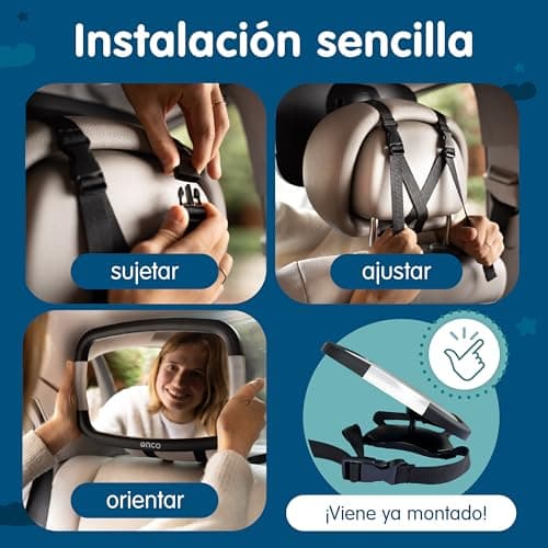 Thumbnail 6 de Onco LED Baby Car Mirror 360° adjustable