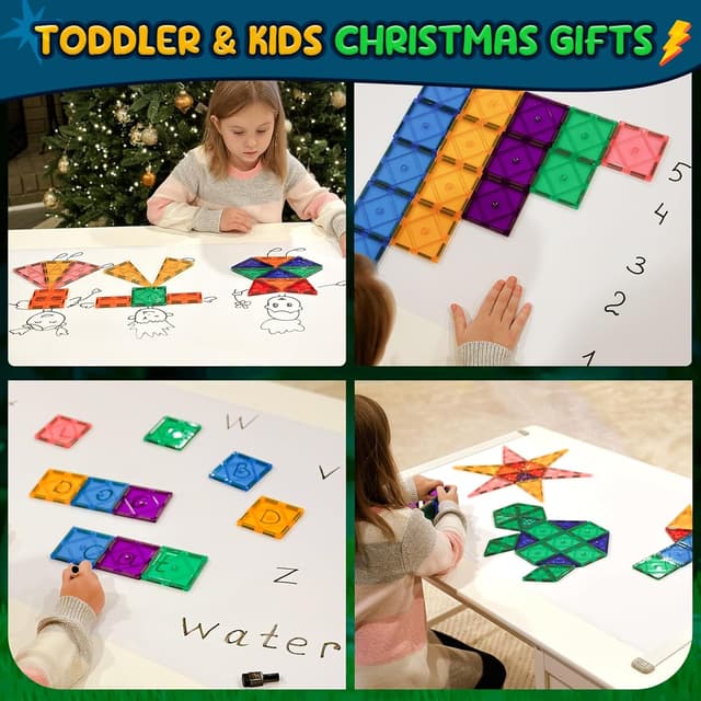 Detalle de Soyee Magnetic Tiles STEM Toys for Ages 3–12 🧩