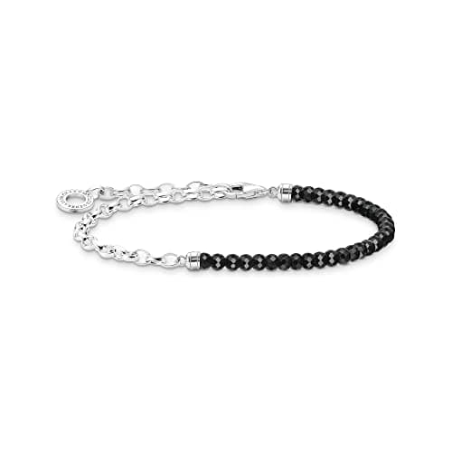 Detalle de THOMAS SABO A2100-130-11 Pulsera cuentas negra 19 cm 💍