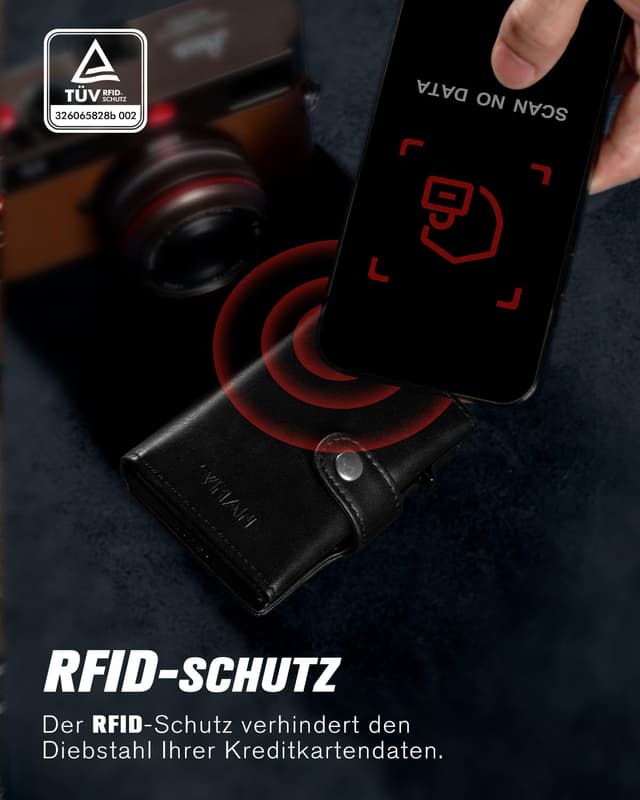 Detalle 2 de VMAN Geldbörse Herren Slim RFID Schutz