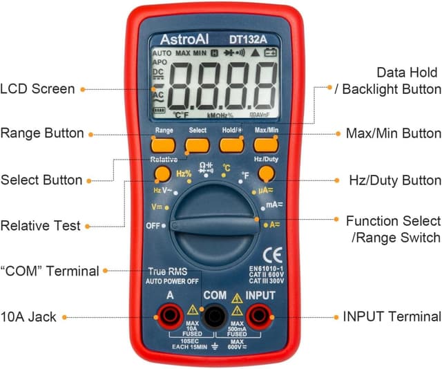Thumbnail 1 de AstroAI Digital Multimeter Messgerät