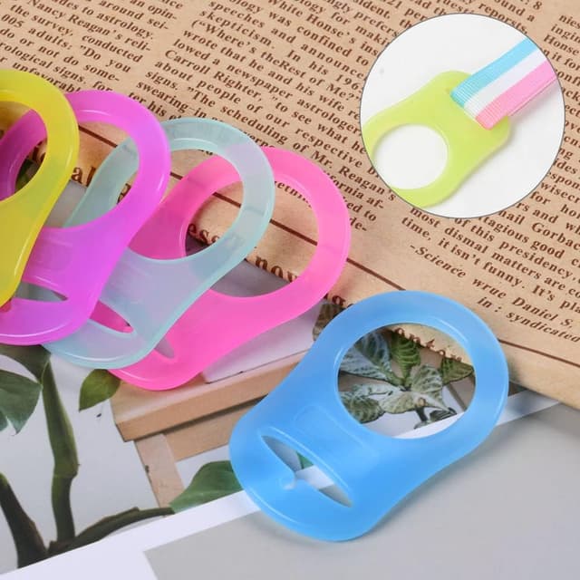 Detalle 2 de Vicloon anello in silicone con adattatori per ciuccio (12 pezzi)