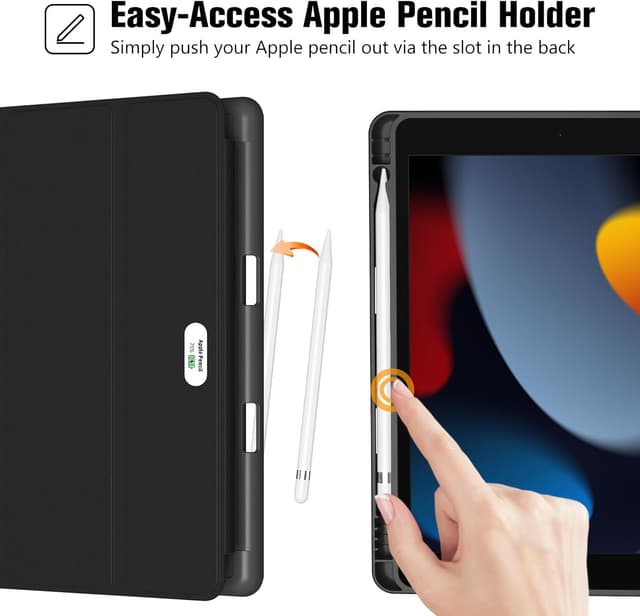 Detalle 1 de ProCase iPad 10,2 Zoll Hülle Schwarz