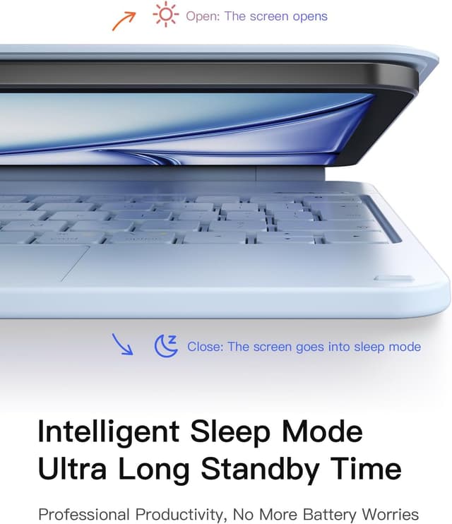 Thumbnail 6 de Inateck Magnetic Keyboard Case for iPad 10th/11th Gen with Trackpad (KB09119-10) – Blue