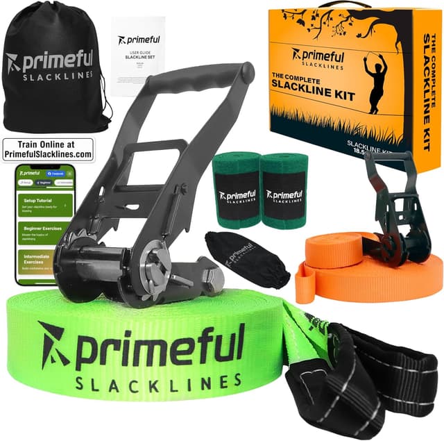 Detalle de Primeful Slackline Set 18,5 m bis 150 kg