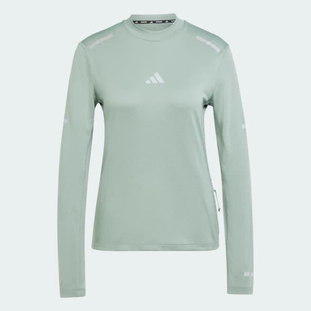 Detalle 2 de Camiseta de manga larga Adidas Ultimate Running Reflective verde