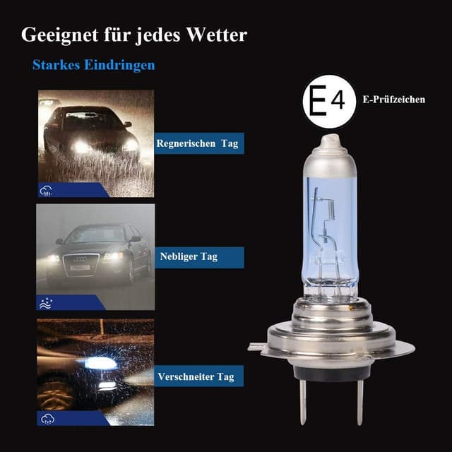 Detalle 2 de XELORD H7 55W 12V Scheinwerferlampe Paar