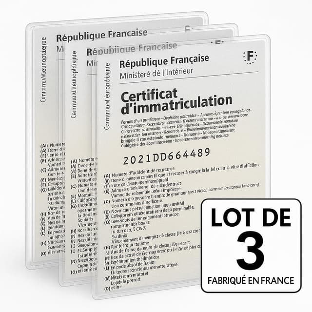 Thumbnail 4 de Idée pro mobilité Étui Carte Grise 3 pièces