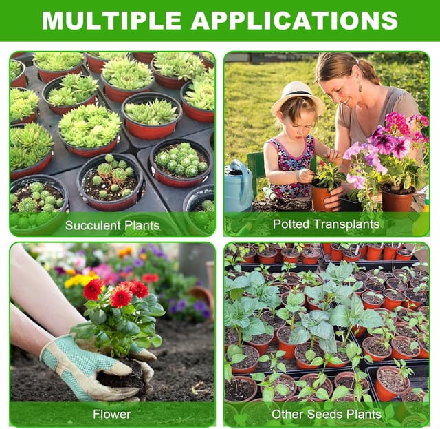 Thumbnail 6 de PEYOU 100er Set Pflanzentöpfe mit 100 Stecketiketten (10 cm) aus Kunststoff