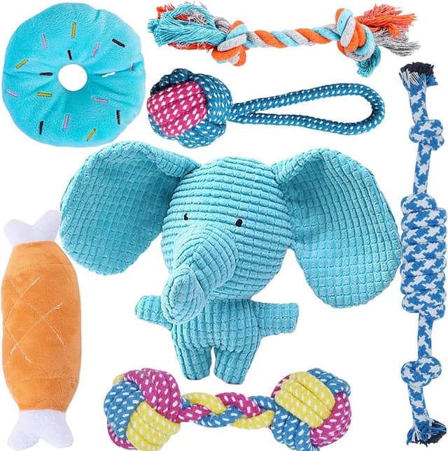 Detalle de Speedy Panther 7 Stück Hundespielzeug Set für Kleine Hunde