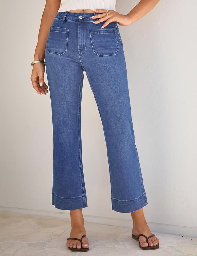 Detalle 2 de luvamia Wide Leg Jeans 26 in