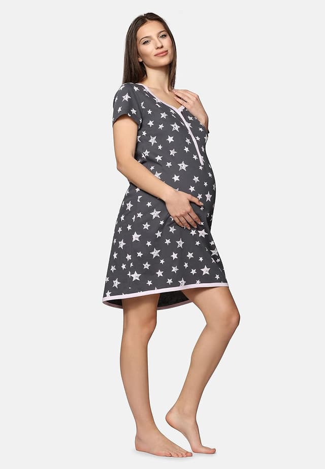 Thumbnail 2 de Be Mammy Camicia da Notte Premaman BE20-175