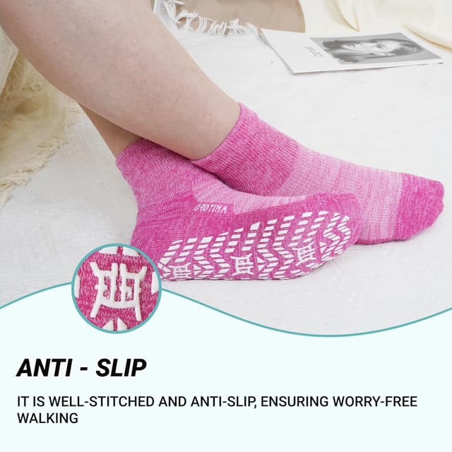 Detalle 2 de LOFIR Diabetic Socks Bamboo non-slip 6–14, 4 pairs